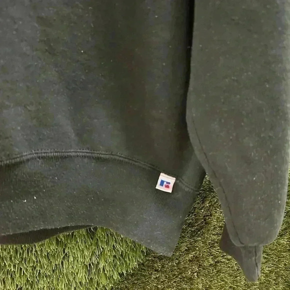 Vintage Russell Athletic KSS Spellout Black Crewneck  Medium - Picture 7 of 7